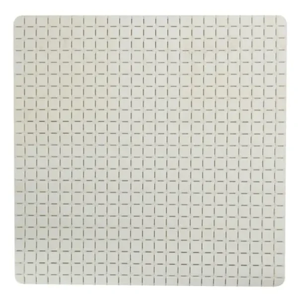 MSV QUADRO Premium protiskluzová podložka do sprchy bílá / SBS kaučuk / 54 x 54 cm