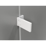 MEXEN/S - Lunar-F sprchový kout skládací dveře pravá 90 x 90, transparent, bílá 836-090-090-20-00-P