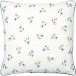 GREEN GATE Povlak na polštář Christina White 40 x 40 cm, modrá barva, textil