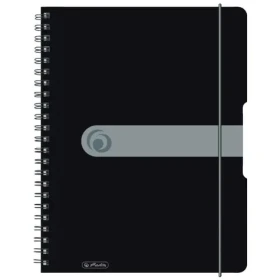 Herlitz Zápisník čtverečkovaný A4 / 80 listů / černá (11293073)