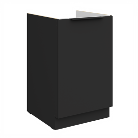 Spodní skříňka pod dřez Aria 50 ZL 1F BB Barva korpusu: Černá, Barva dvířek: BL - Black AFM