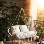 Závěsné křeslo, čapí hnízdo pro 2 osoby - 320 kg svetlá sivá