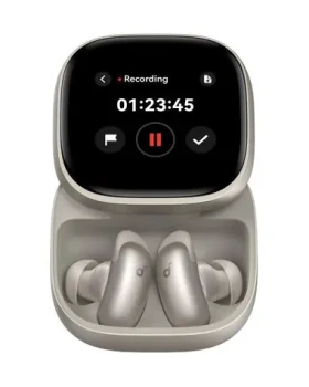 Anker soundcore Liberty 5 Pro Max zlatá / Bezdrátová sluchátka / ANC / mikrofon / BT 6.1 / AMOLED pouzdro (D1204GB1)