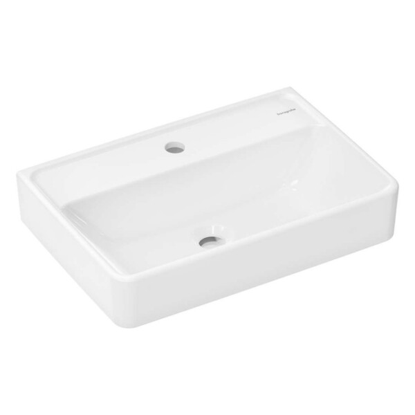 HANSGROHE - Xanuia Q Umyvadlo 55x37 cm, bez přepadu, otvor pro baterii, SmartClean, bílá 61122450