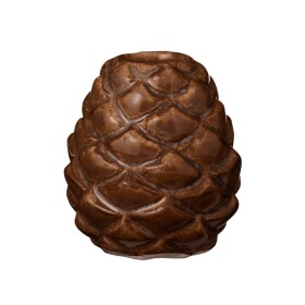Ib Laursen Keramický svícen Pine Cone, hnědá barva, keramika