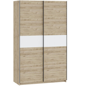 FRONTI Šatní skříň BERNO 120 - jackson hickory + bílá 22011
