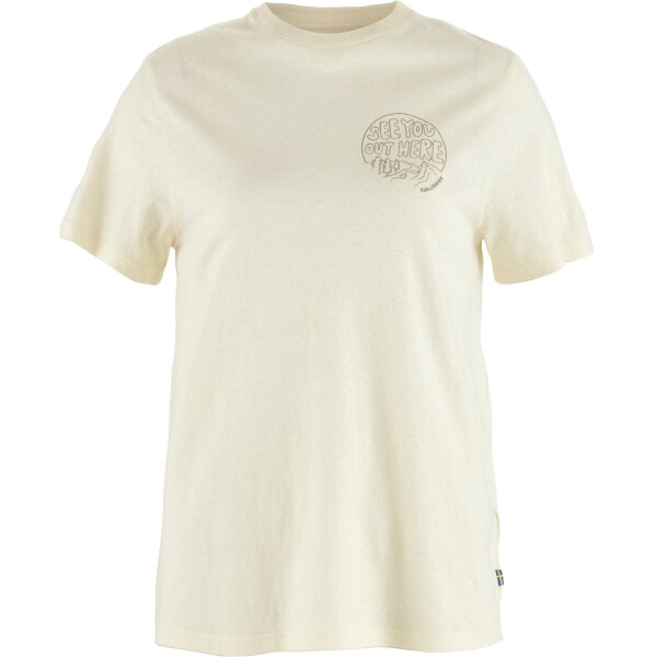 FJÄLLRÄVEN Hemp Blend Out Here T-shirt W, Chalk White (vzorek) velikost: S