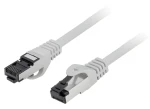 Lanberg CAT8.1 S/FTP 0,25m šedá / Patch kabel / LSZH / RJ-45 (PCF8-10CU-0025-S)