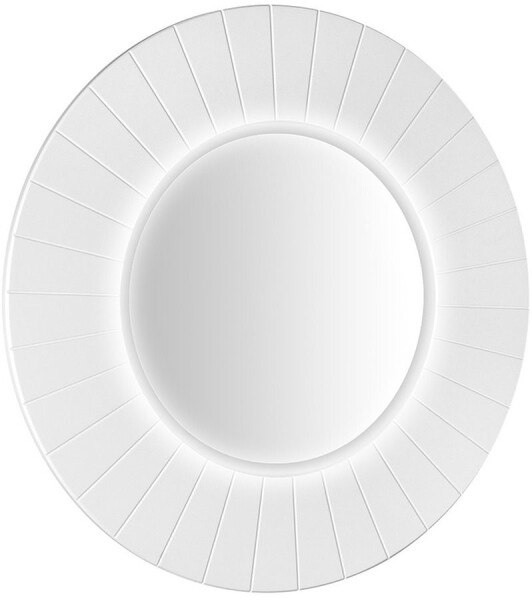 SAPHO - LUMIRO STRIP kulaté zrcadlo s LED osvětlením v rámu ø 90cm, bílá mat LR950-3131S