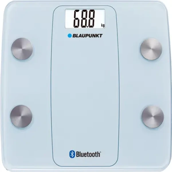 BLAUPUNKT BSM711BT modrá / osobní váha / nosnost 180 kg / paměť pro více uživatelů / monitorování tuku / 2x AAA (BSM711BT)