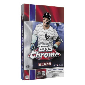 2026 Topps Chrome Baseball Hobby Box- sběratelské karty MLB