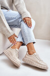 Zateplené dámské sneakersy Big Star MM274618 béžové 41