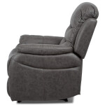 Polohovací křeslo, šedá, látka, TV-4086 GREY