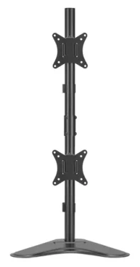 Equip černá / Stolní držák pro dva monitory / 17-32" / vertikální 360° / 9 kg / VESA 75-100 mm (650128)