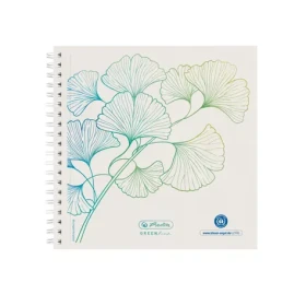 Herlitz Poznámkový blok A5 / tečkovaný / motiv Ginkgo / 100 listů (50033522)