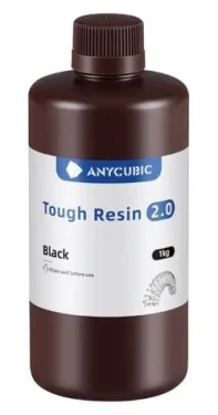 Anycubic Tough Resin 2.0 černá 1 kg / UV pryskyřice - tekutý tiskový materiál / 365-405 nm (SRX2BK-101A)
