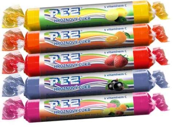 PEZ hroznový cukr Mandarinka s vitamínem C 39g