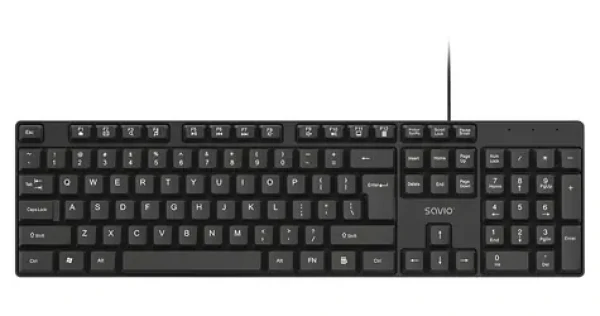 Savio KB-01 černá / Klávesnice / drátová / USB / membránová / US Layout (KB-01)