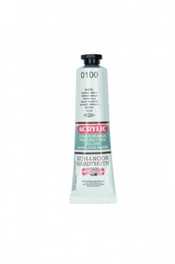 Akrylová barva Koh-i-Noor 40 ml - bílá 0100
