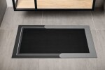 AQUALINE - Koupelnová předložka 50x80cm, absorpční, šedá PCD014