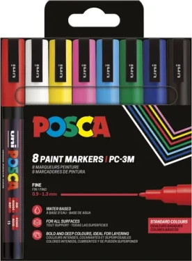 POSCA PC-3M Basic / Popisovač / Sada 8 ks (186558)