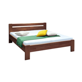 Dřevěná postel Maribo 160x200, tmavý ořech