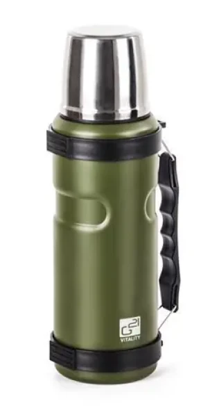 G21 Termoska na pití khaki zelená / Termoska / 1000 ml / S rukojetí (G21TL1Z)