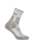 Dámské merino turistické ponožky ICEBREAKER Wmns Hike+ Heavy Crew, Blizzard Heather/Alloy velikost: 35-37 (S)