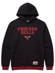 New Era Pánská mikina Chicago Bulls NBA Felt Logo Throwback Hoodie - Černá Velikost: S