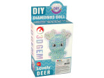 Mamido Kreativní DIY přívěsek Sob s diamanty 3D modrý