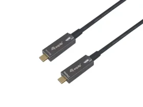 Equip AOC černá / Kabel USB-C / 10 Gbit/s / PD 60W / 15 m / 4K 60Hz (119463)
