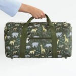 A Little Lovely Company Dětská cestovní taška Savanna 26 l, zelená barva, textil