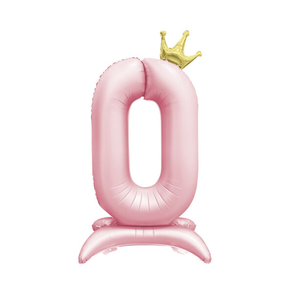 Číslo stojící 82CM růžová s korunkou 00 (vzduch) - Albi