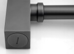 SAPHO - Umyvadlový sifon 5/4", odpad 32, hranatý, gun metal SI481