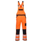 Kalhoty PW3 Hi-Vis reflexní oranžovo-černé s laclem 2XL oranžovo-černé