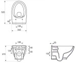 GEBERIT DuofixBasic bez tlačítka + WC CERSANIT CLEANON MODUO + SEDÁTKO 458.103.00.1 X MO1