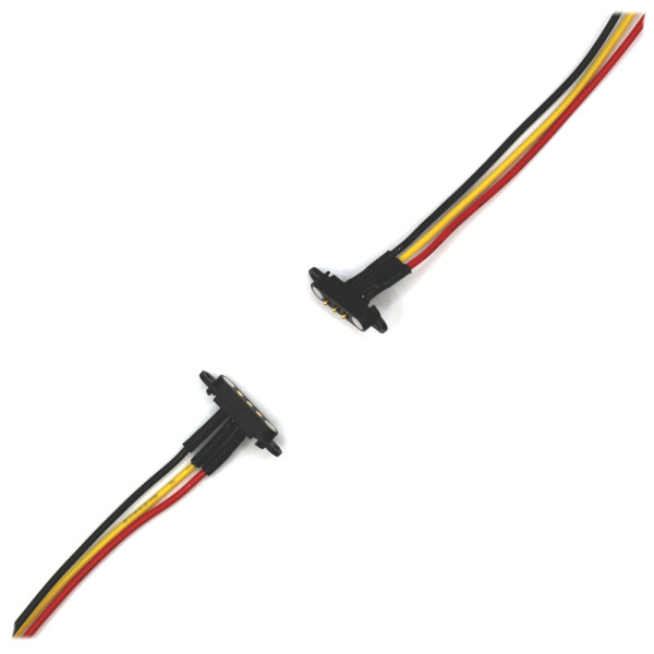 Kabel s magnetickými konektory do panelu - sada samec/samice 24AWG, 3pin