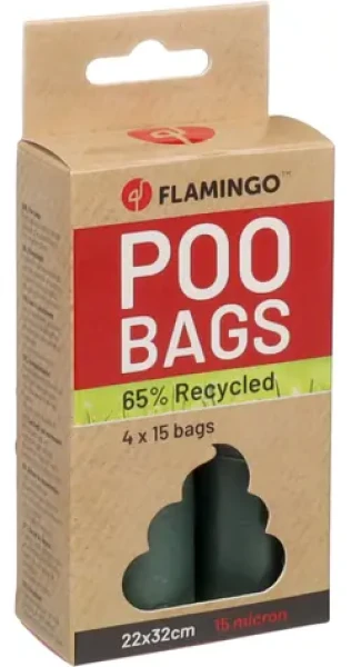 Flamingo Poco Sáčky na exkrementy zelené 4x15ks (FLA-524381)