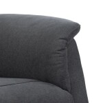 TV a relaxační křeslo s elektrickým ovládáním, potah šedá látka, 2 motory 240V/2