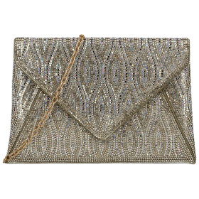 Luxusní dámské psaníčko Michelle Moon Elizara, zlaté