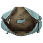 Trendy dámská koženková ledvinko-kabelka Genaida, džínově modrá