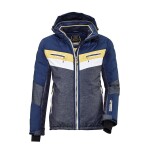 Bunda TIRANO KILLTEC pánská zimní denim dark ocean burn - DOPRODEJ