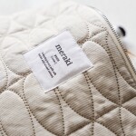 Meraki Kosmetická taštička Mentha Off White Safari Small, béžová barva, textil