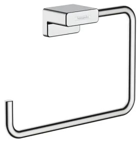 Hansgrohe Držák na ručník chrom / Držák na ručník / Hranatý / Kov / 189x120x41 mm (41754000)