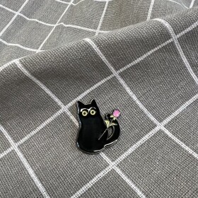 Pinarna.cz Kočička s růžovým tulipánem