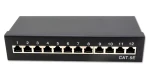 XtendLan 10" 12 portů černý / Patch panel / Cat5e / STP / 1U / LSA (PP0-12C5E-LSA-G)