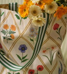 Rifle Paper Co. Plátěná taška Tote East West – Garden Study, béžová barva, textil
