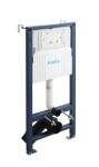 Kielle - Genesis New Set předstěnové instalace, klozetu Arkas I, Vortex Rimless+, sedátka softclose a tlačítka Gemini New II, lesklý chrom 30528SS77
