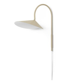 Ferm Living Nástěnná lampa Arum Swivel Cashmere, béžová barva, kov