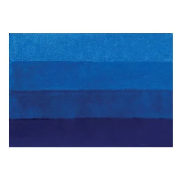 Spirella FOUR koupelnová předložka 60 x 90 cm modrá / polyester / protiskluzová (7610583161734)